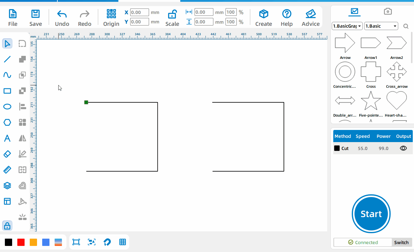 2.The difference between drawing line segments and connecting line segments.gif