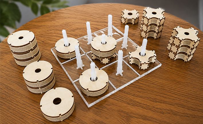 STEAM Design and Build a Three-Dimensional Tic Tac Toe Game