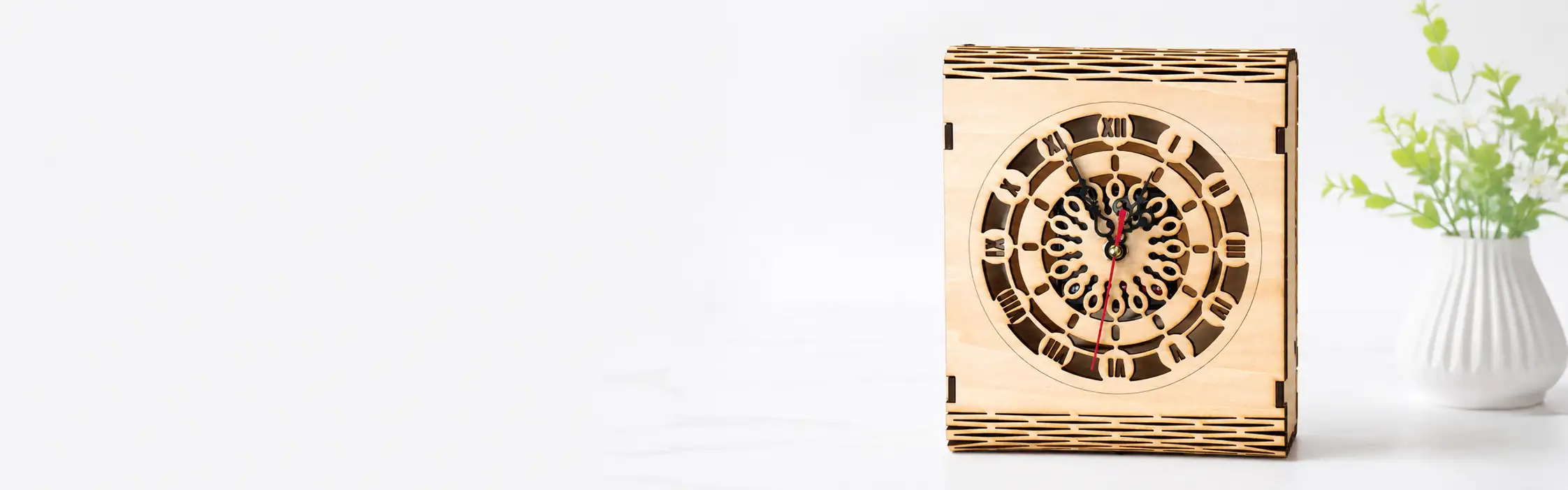 Wooden Table Clock