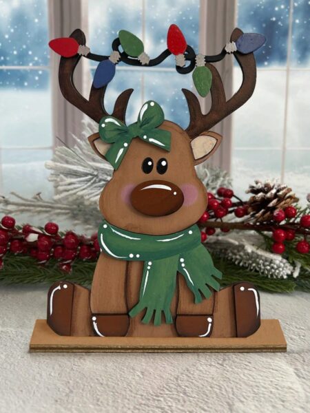 Laser cut wooden Christmas yard decor