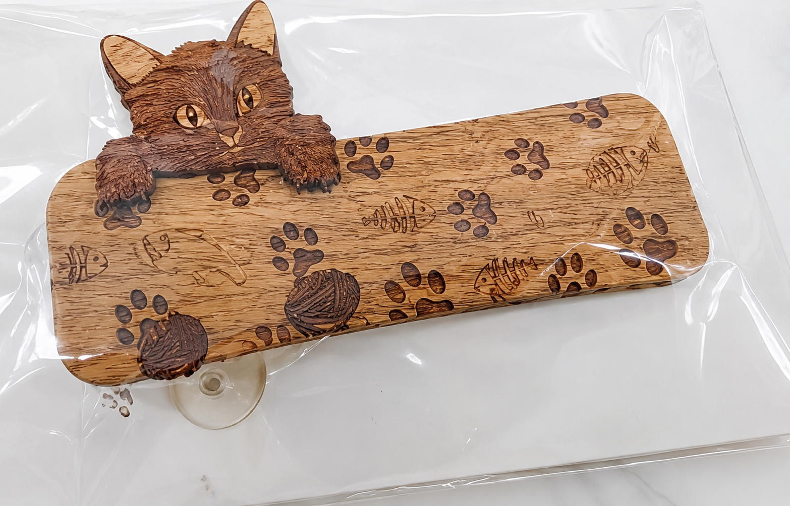Laser engraved hair clip
