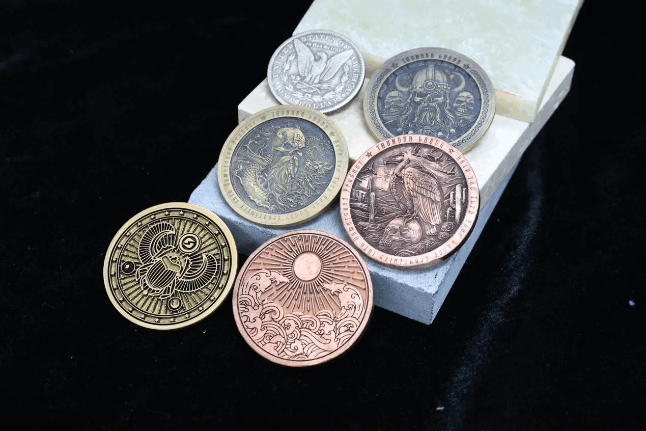 fiber laser engraved coins