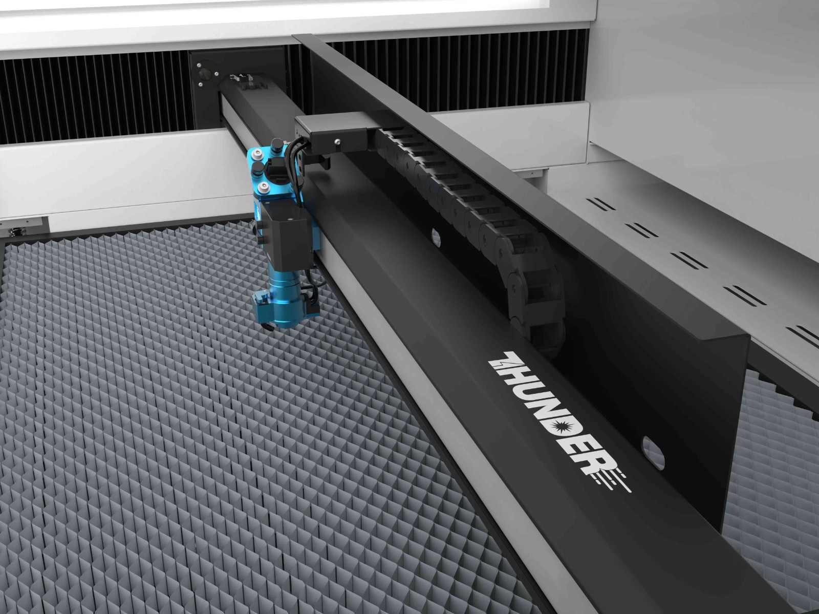 High-precision linear rail in Thunder Laser Titan machine High-precision linear rail in Thunder Laser Titan machine