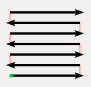 Bi-directional fill engraves in both directions to reduce idle travel time Bi-directional fill engraves in both directions to reduce idle travel time