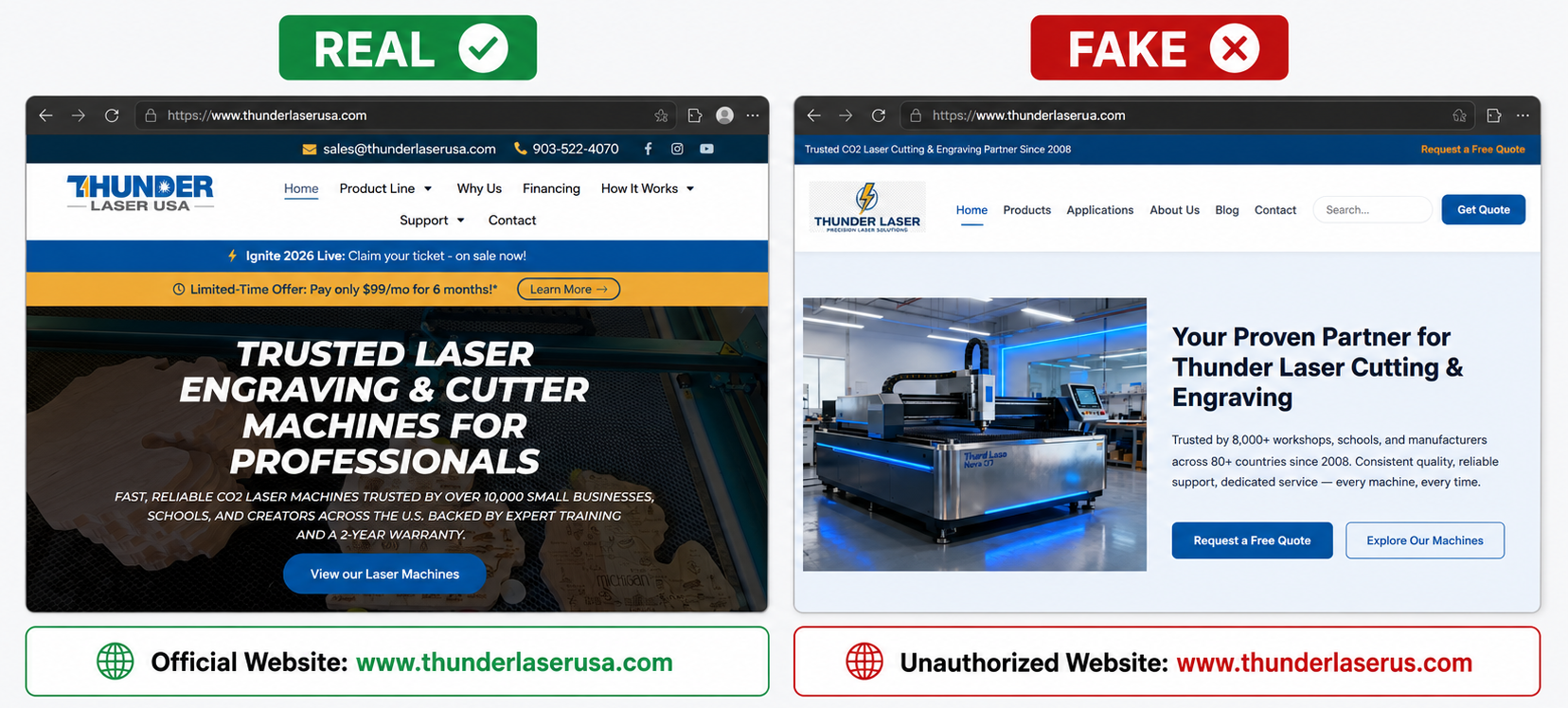thunder laser real vs fake website.png thunder laser real vs fake website.png