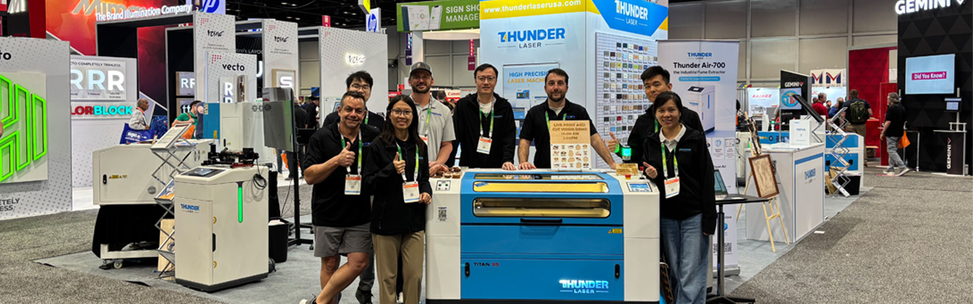 Thunder Laser Attended 2026 ISA International Sign Expo