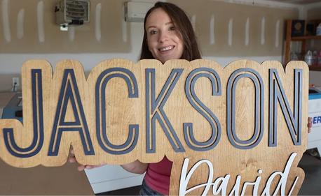 Make A Layered Offset Wood Sign With Your Laser! I've Made & Shipped Thousands of These Signs!
