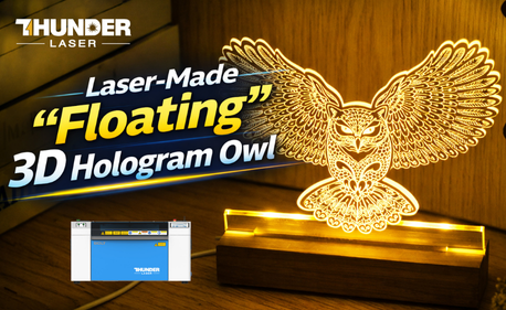Create a Floating 3D Hologram Owl with Thunder Laser Bolt