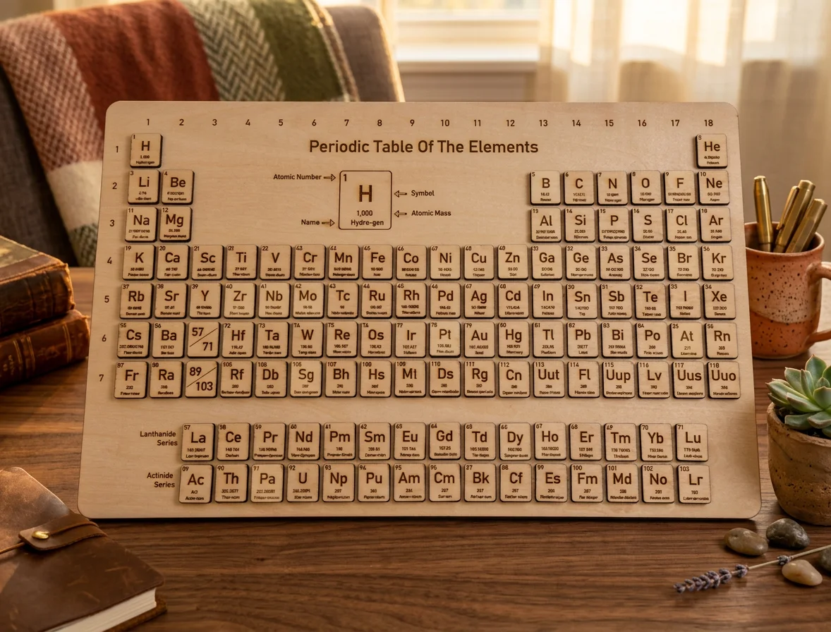 Laser Engraved Periodic Table