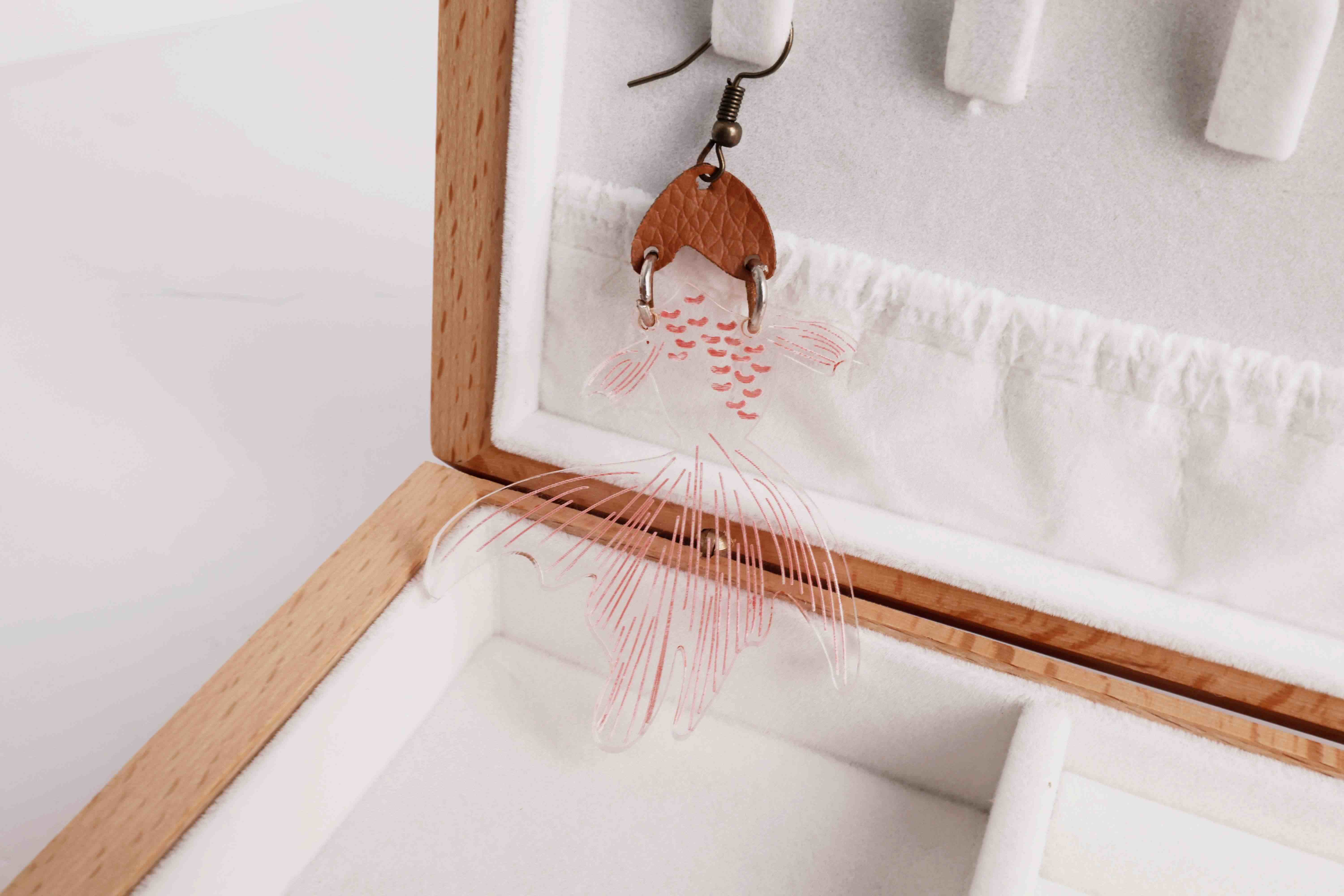 laser cut  acrylic earring