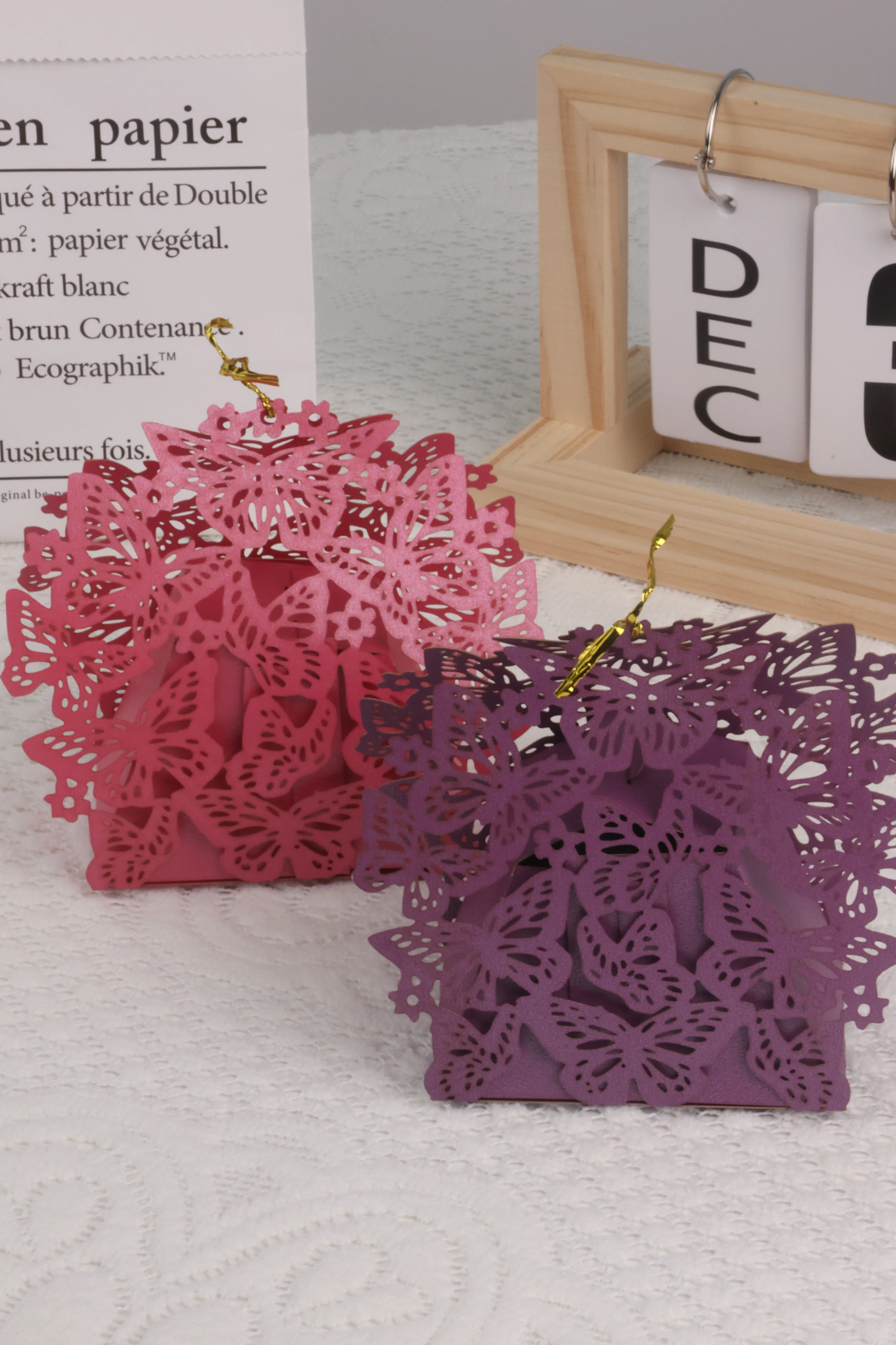 laser cut gift bag