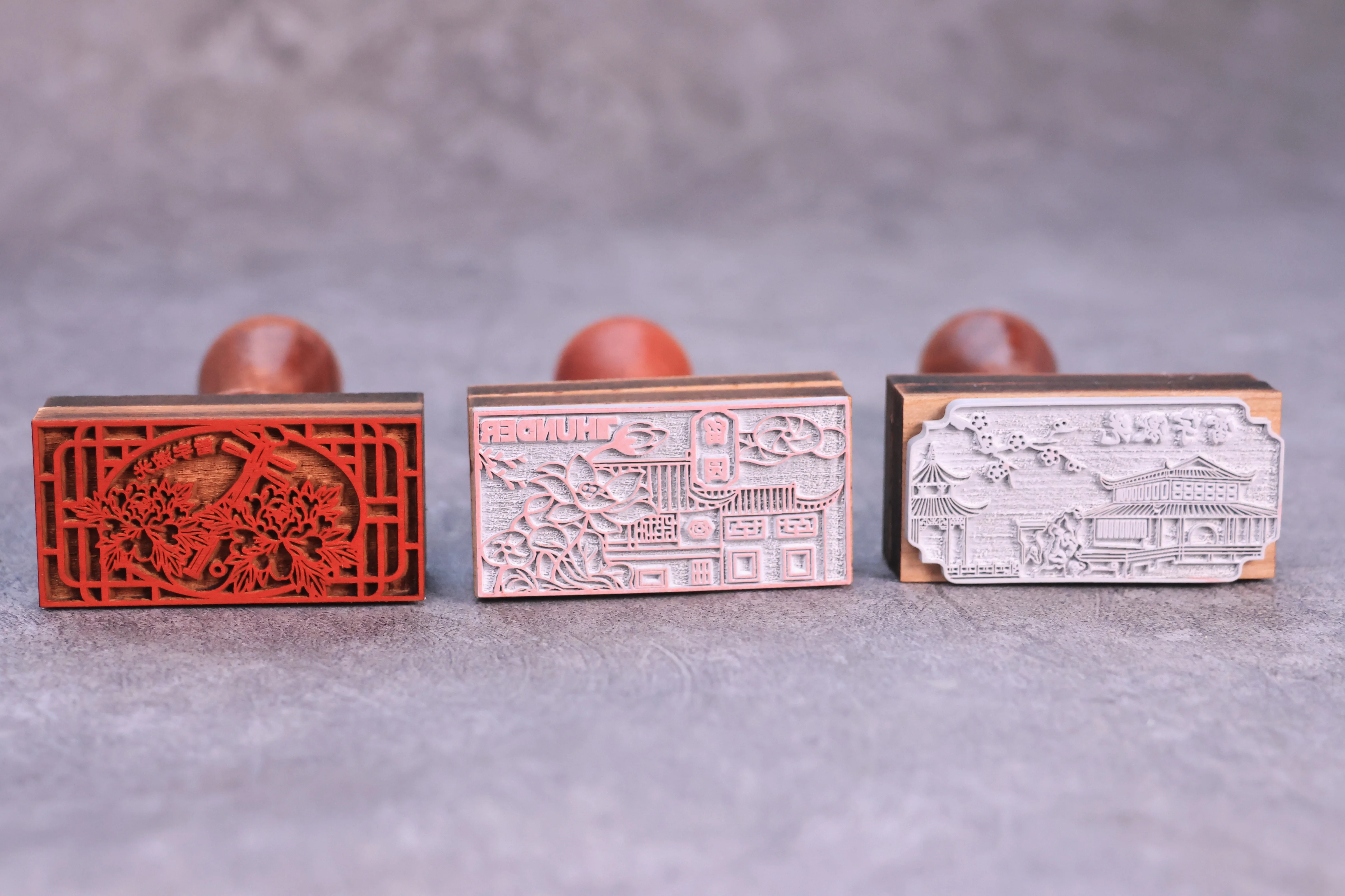 laser engraved rubber stamp 