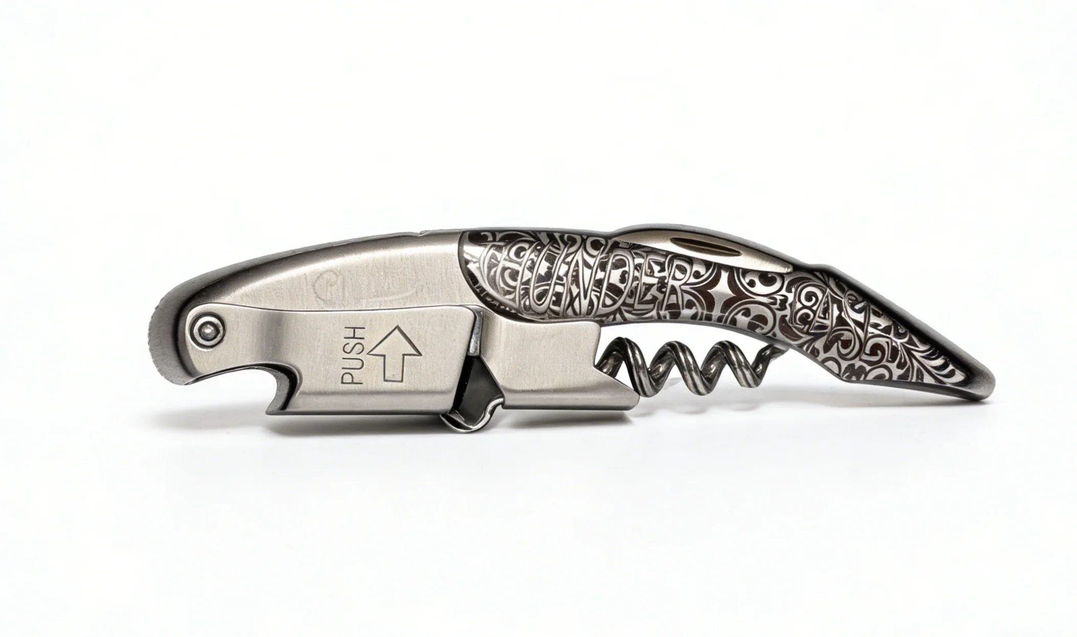 leather mark corkscrew
