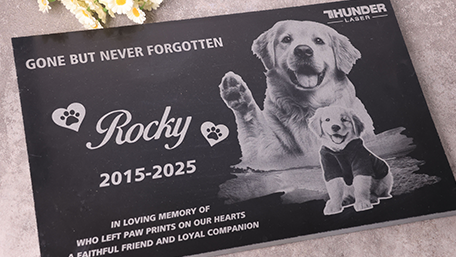 Granite Stone Engraving Sample by Titan Pro Granite Stone Engraving Sample by Titan Pro