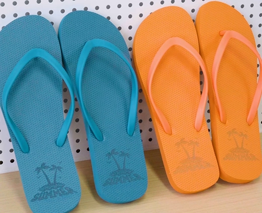laser engraved foam slippers